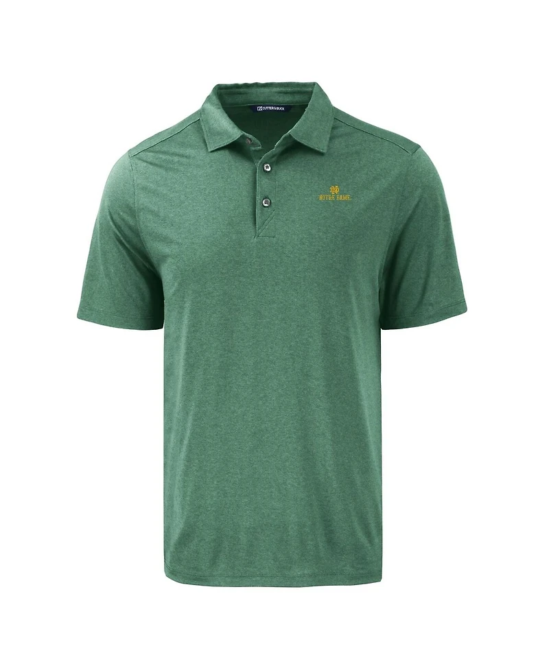 Cutter & Buck Men's Green Notre Dame Fighting Irish Coastline Epic Comfort Eco Polo