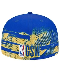 New Era Men's Royal/Gold State Warriors Tip-Off 59FIFTY Fitted Hat