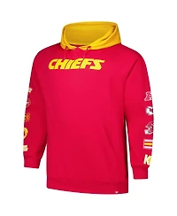Fanatics Men's Red Kansas City Chiefs Big Tall Patched Out Pullover Hoodie