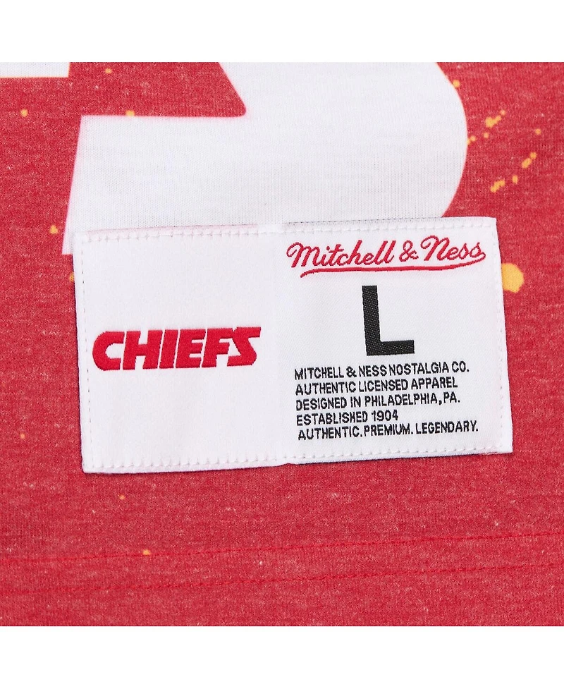 Mitchell & Ness Men's White Kansas City Chiefs Team Burst Vintage Logo T-Shirt