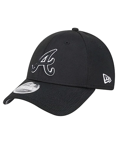 New Era Men's Black Atlanta Braves Pivot 9FORTY Adjustable Hat