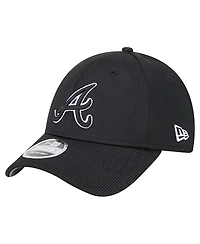 New Era Men's Black Atlanta Braves Pivot 9FORTY Adjustable Hat