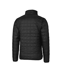 Cutter & Buck Men's Black Philadelphia Eagles Rainier PrimaLoft Eco Insulated Full-Zip Puffer Jacket