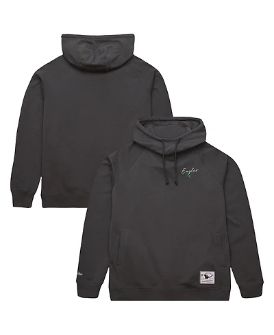 Mitchell & Ness Women's Gray Philadelphia Eagles Funnel Neck Pullover Hoodie