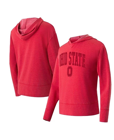Concepts Sport Women's Scarlet Ohio State Buckeyes Volley Long Sleeve Hoodie T-Shirt
