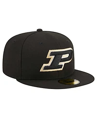 New Era Men's Black Purdue Boilermakers 59FIFTY Fitted Hat