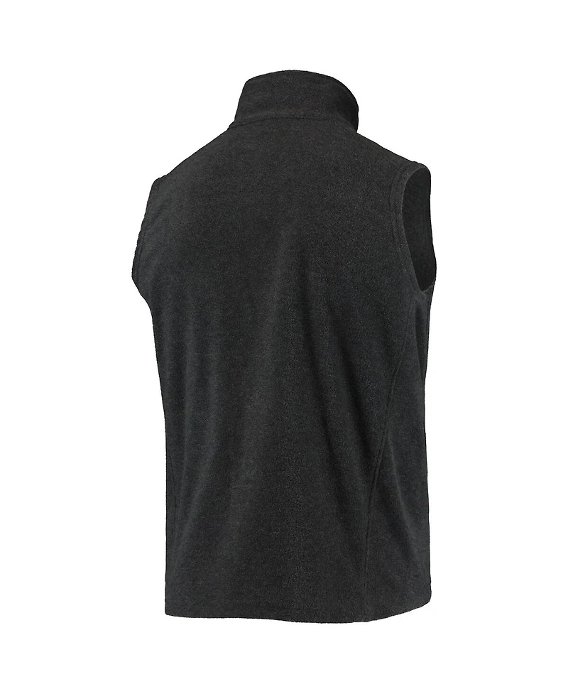 Dunbrooke Men's Heathered Charcoal Philadelphia Eagles Houston Fleece Full-Zip Vest