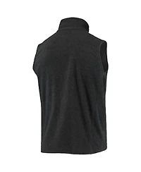Dunbrooke Men's Heathered Charcoal Philadelphia Eagles Houston Fleece Full-Zip Vest