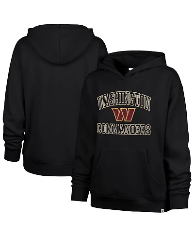 '47 Brand Women's Black Washington Commanders Clarity Naomi Pullover Hoodie