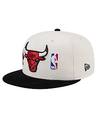 New Era Men's Cream Chicago Bulls Two-Tone 9FIFTY Snapback Hat
