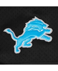 Pro Standard Men's Amon-Ra St. Brown Black Detroit Lions Player Name Number Mesh Button-Up Baseball Shirt