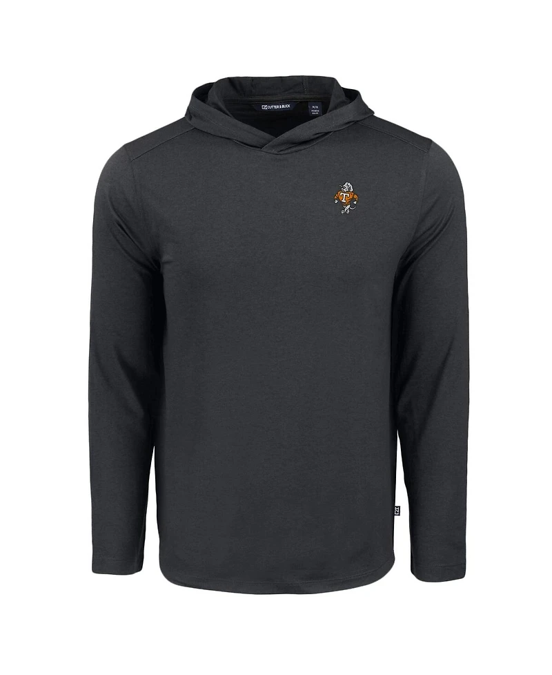 Cutter & Buck Men's Black Tennessee Volunteers Coastline Epic Comfort Eco Long Sleeve Hoodie T-Shirt