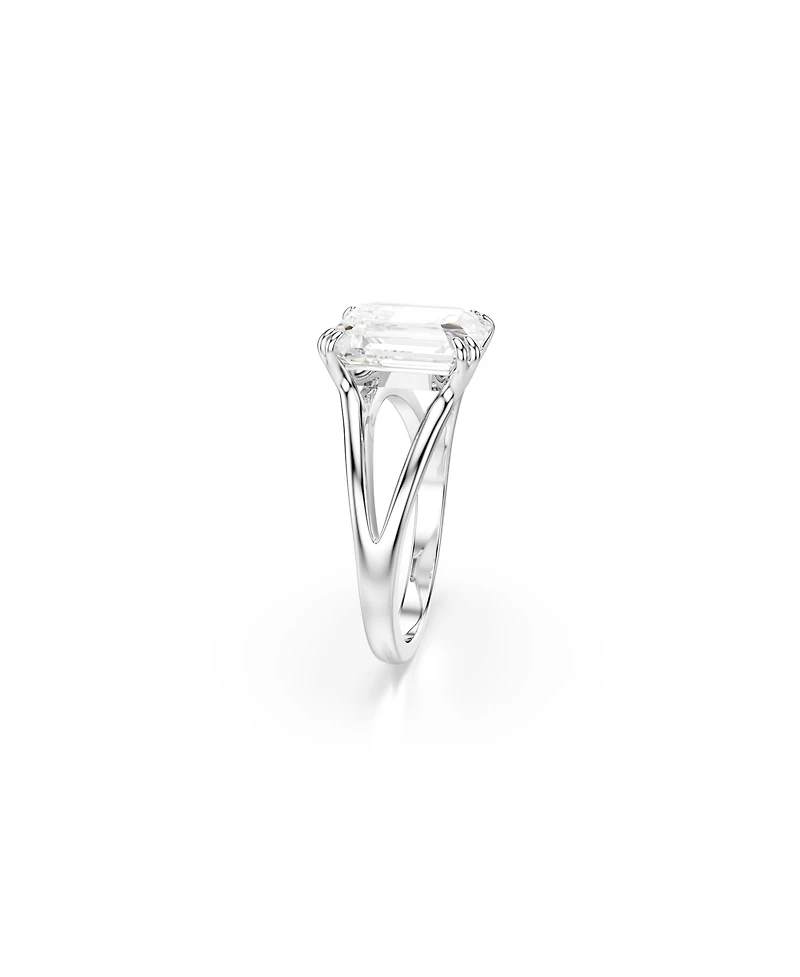 Swarovski Stilla Rhodium Plated Octagon Cut Ring