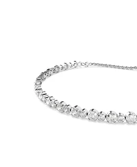 Swarovski Matrix Mixed Round Cuts White Rhodium Plated Tennis Bracelet