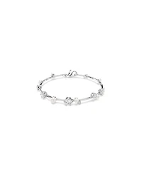 Swarovski Constella Round Cuts White Rhodium Plated Tennis Bracelet