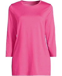 Lands' End Women's 3/4 Sleeve Cotton Supima Tunic