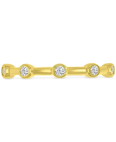 Cubic Zirconia Accent Ring (1/3 ct. t.w.) 14k Gold over Sterling Silver