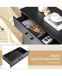 Modern 5-Drawer Chest Dresser for Bedroom or Entryway Storage and Organization