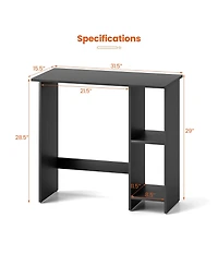 Computer Desk with Storage and Adjustable Shelf for Organized and Efficient Workspace