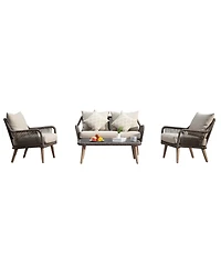 Mondawe Patio Conversation Sets 4-Pieces