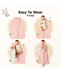 KeaBabies 2-Pack Snooze Baby Sleep Sacks, Cotton Wearable Blanket, Soft Toddler Sleeping Bag