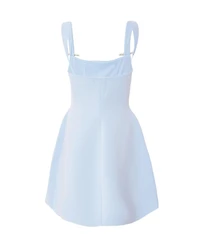Quiz Women's Scuba Foam Mini Dress with Diamante Bow Detail