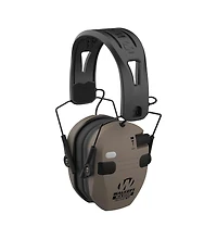Walkers Razor Slim Quad Electronic Earmuffs with Bluetooth Technology (Fde) with Shooting Glasses (Clear)