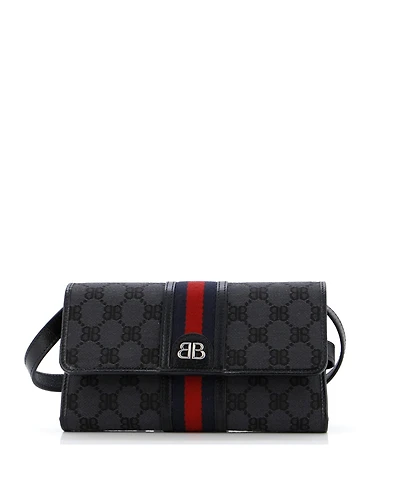 Pre-Owned Balenciaga x Gucci The Hacker Wallet on Strap Bb Canvas