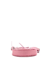 Pre-Owned Balenciaga Xs Le Cagole Giant Studs Shoulder Bag Glitter Leather