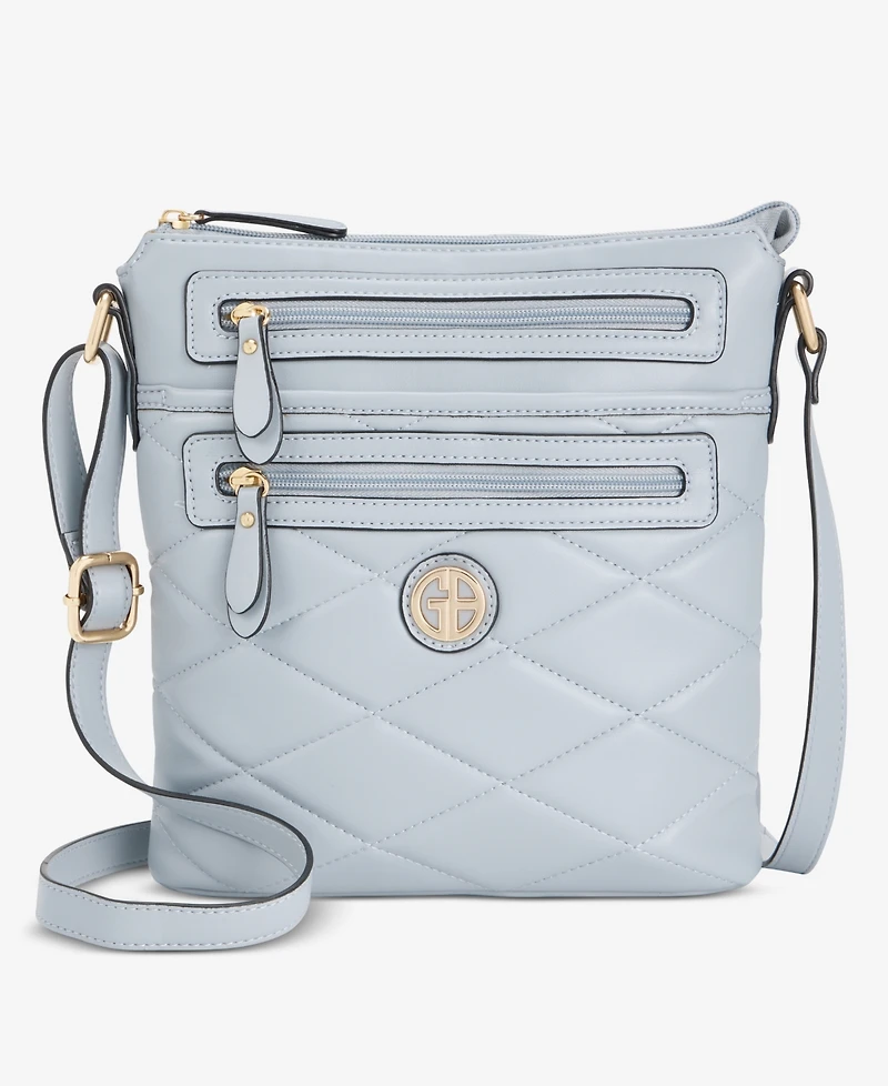 Giani Bernini Small Quilted North South Crossbody, Exclusively at Macy's