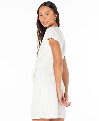 Roxy Juniors' Kona Belted Short-Sleeve Mini Dress