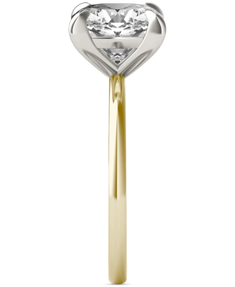 Charles & Colvard Classic Basket Solitaire Engagement Ring (2-3/4 ct. t.w.) Two-Tone 14k Gold