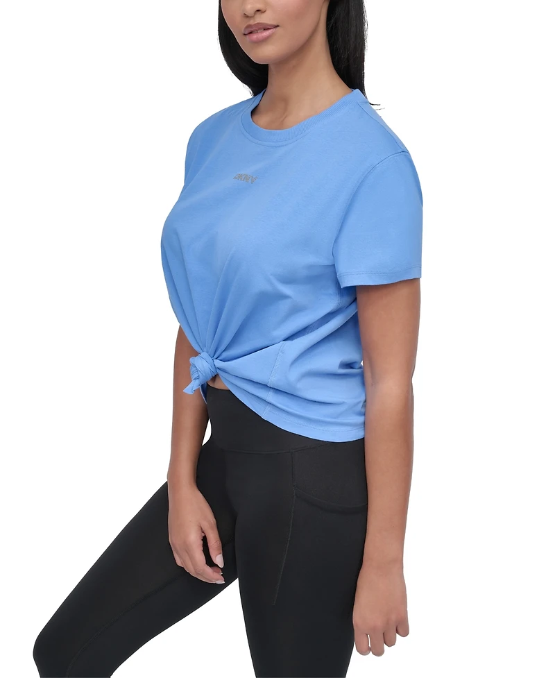 Dkny Women's Studded-Logo T-Shirt