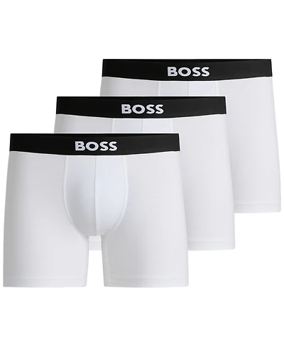 Hugo Boss Men's 3-Pack Logo Boxer Briefs