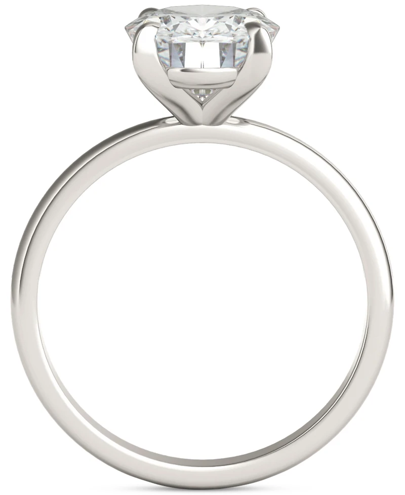 Charles & Colvard Classic Basket Solitaire Engagement Ring (3 ct. t.w.) Two-Tone 14k Gold
