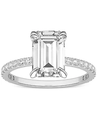 Charles & Colvard Moissanite Classic Basket Solitaire Engagement Ring (3 ct. t.w.) 14k White Gold