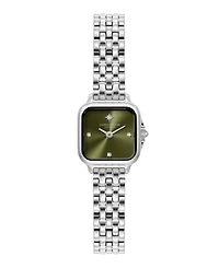 Olivia Burton Women's Grosvenor Mini Silver Tone Bracelet Watch, 20mm