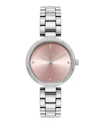 Olivia Burton Women's Dimension Silver Tone Bracelet Watch, 32mm
