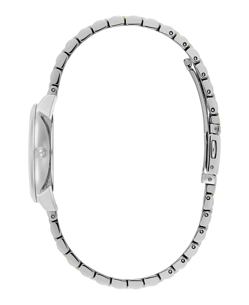 Olivia Burton Women's Honeycomb Ultra Slim Two-Tone Bracelet Watch