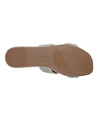 Easy Spirit Women's Colter Embellished Flat Slide Sandals