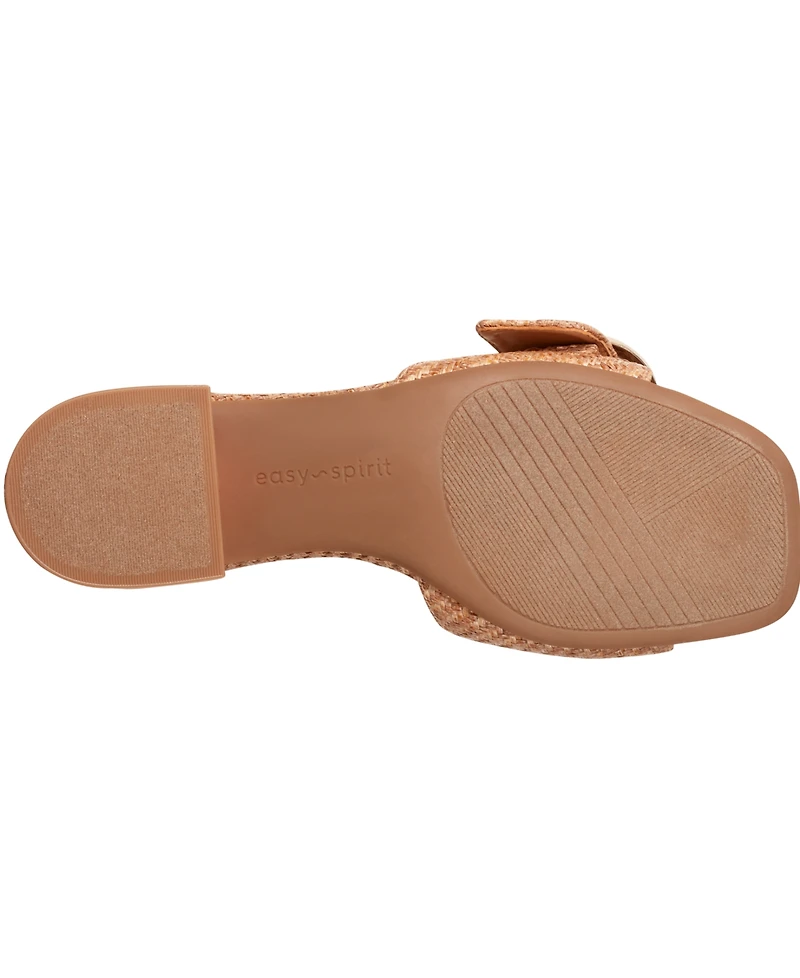 Easy Spirit Women's Roxana eFlex Buckle Block Heel Sandals