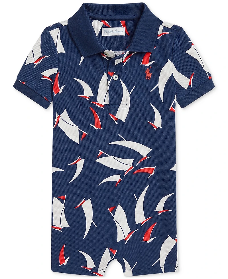 Polo Ralph Lauren Baby Boys Sailboat-Print Shortall