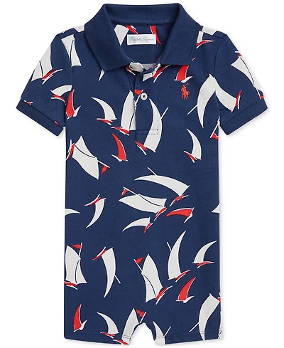 Polo Ralph Lauren Baby Boys Sailboat-Print Shortall