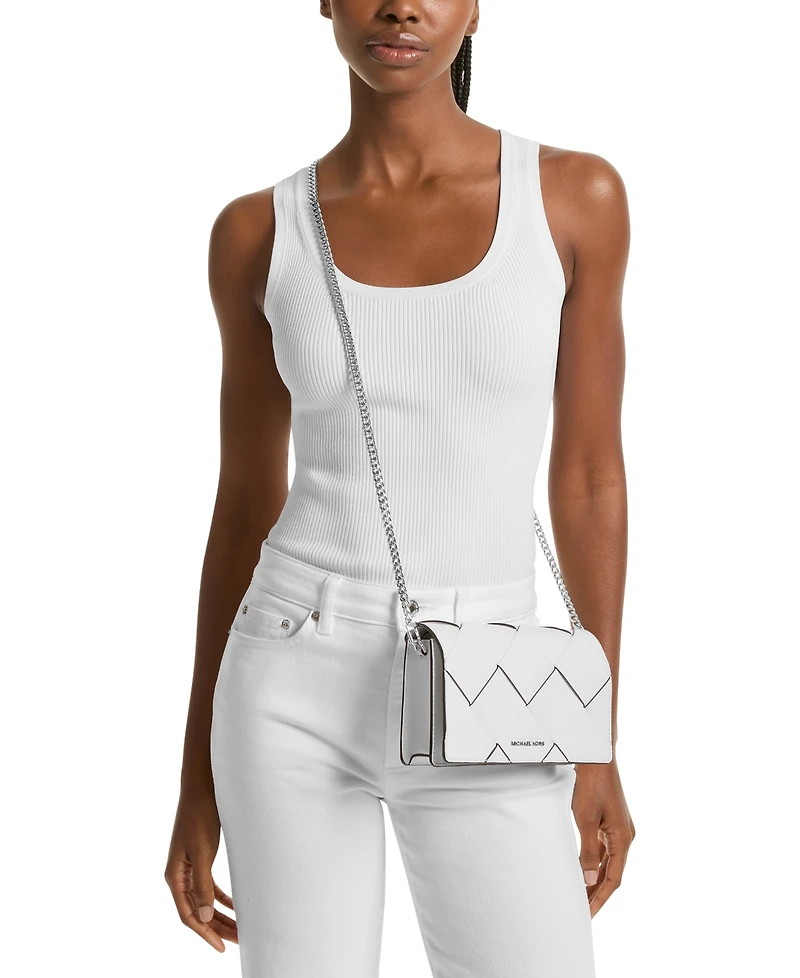 Michael Kors Jet Set Small Flap Chain Leather Crossbody