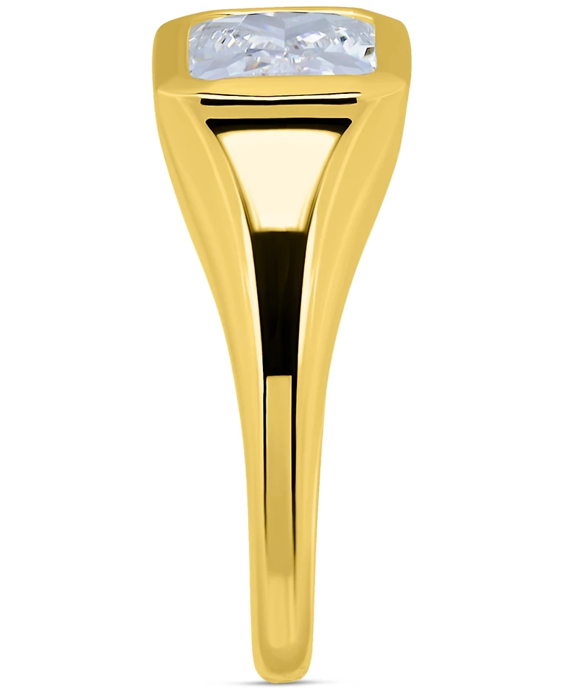 Giani Bernini Cubic Zirconia Bezel Solitaire Ring Sterling Silver, Exclusively at Macy's (Also Available 18k Gold-Plated Silver)