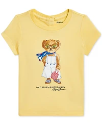 Polo Ralph Lauren Baby Girls Jersey Bear Tee