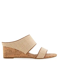 Aerosoles Women's Wheeler Round Toe Wedge Sandals