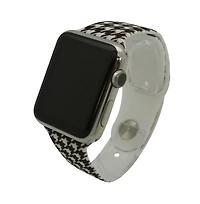 Olivia Pratt Houndstooth Printed Silicone Apple Watch Band