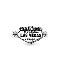 Bling Jewelry Welcome to Las Vegas Charm Bead Sterling Silver European Bracelet