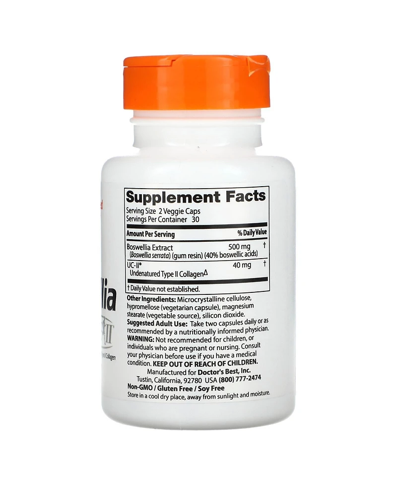 Doctor's Best Boswellia with Uc-ii